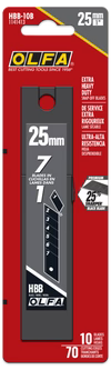 Olfa Heavy-Duty Snap Off Knife Blades 25mm 10 Pack