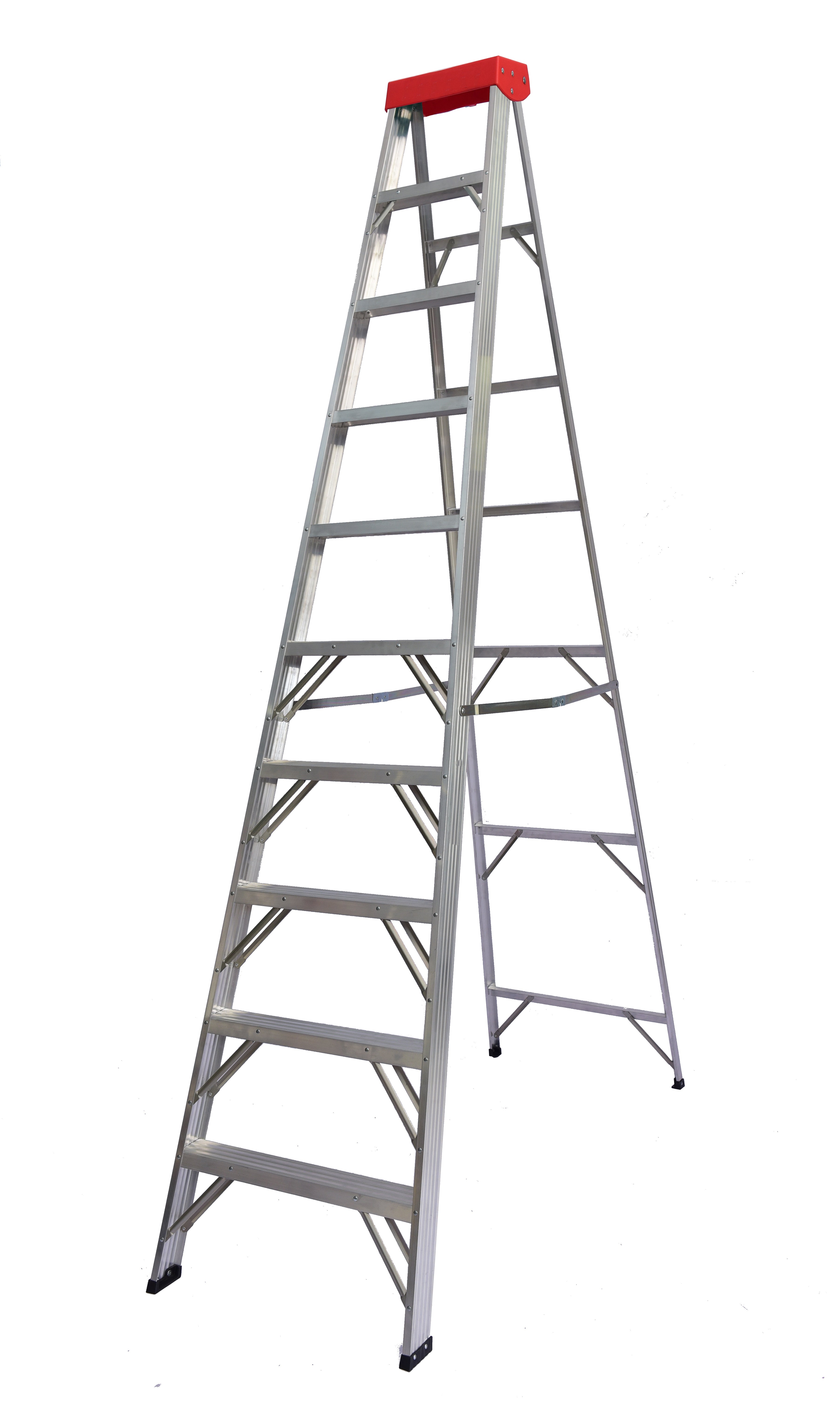 DuraDrive 10feet Aluminium Step Ladder, 225lbs Grade 2
