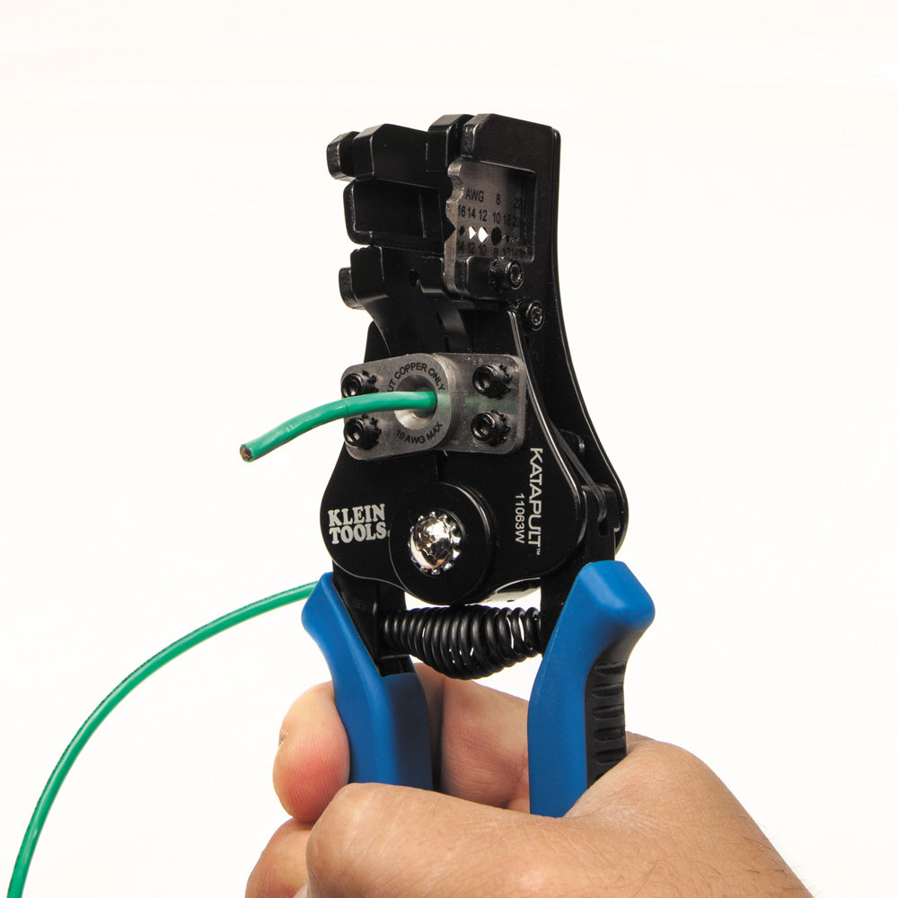 Klein 11063W Katapult Wire Stripper & Cutter For Solid & Stranded Wire