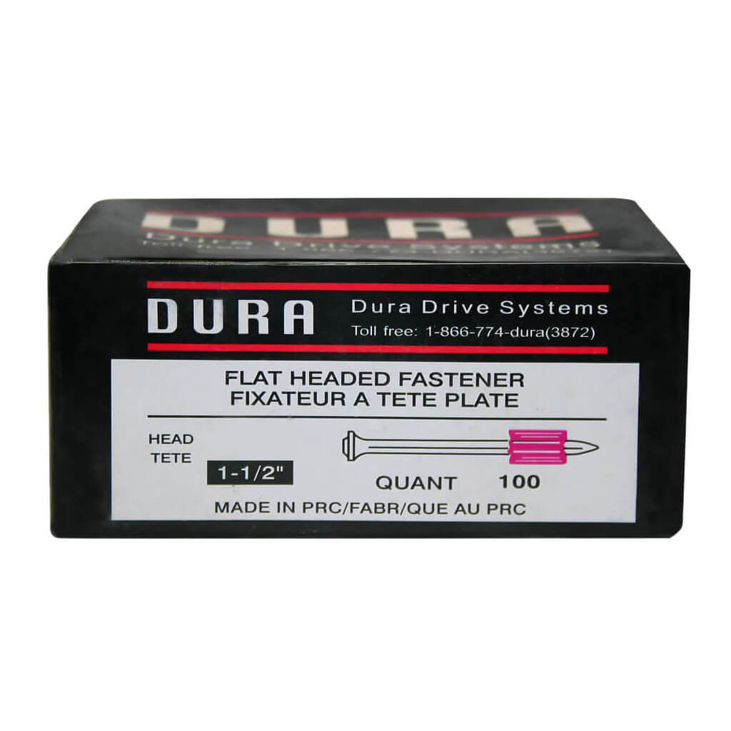 DuraDrive 1-1/2 in x 0.3 in Bright Flat Head Fluted Drive Pins