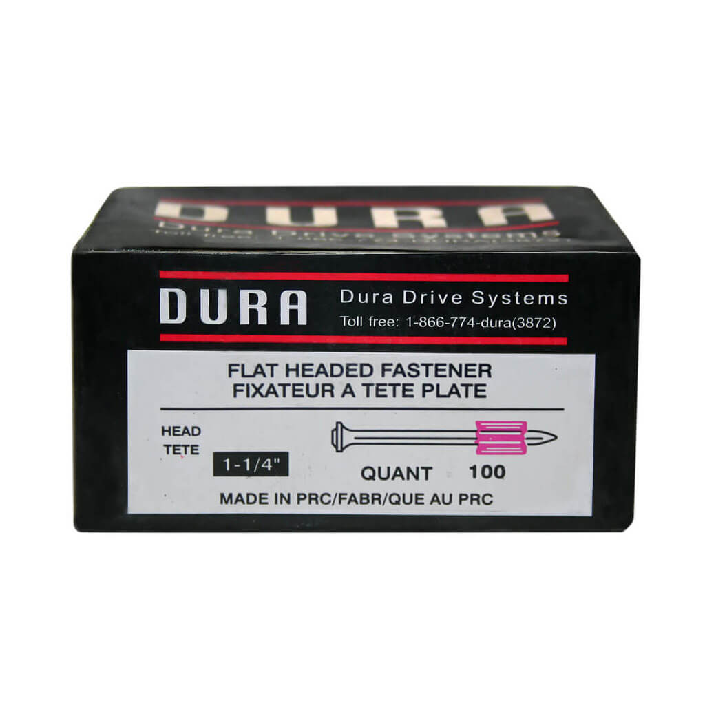 DuraDrive 1-1/4 in x 0.3 in Bright Flat Head Fluted Drive Pins