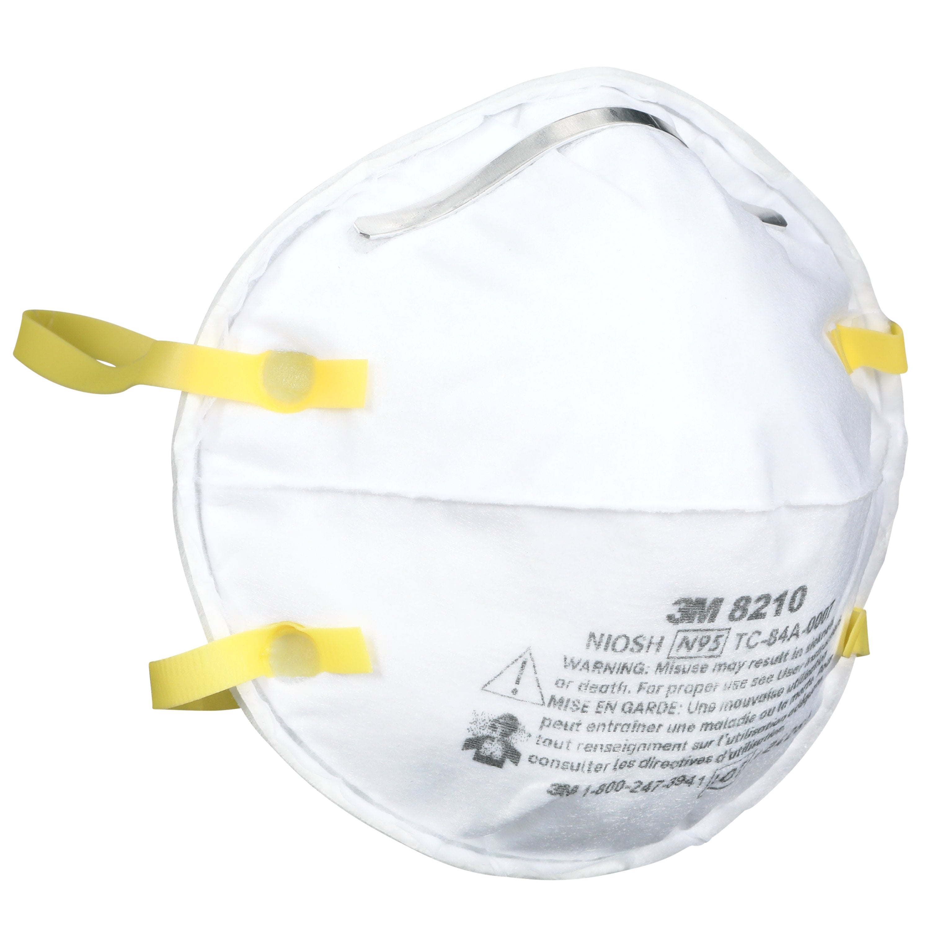 3M 8210 N95 dust mask 20-pack - detail view
