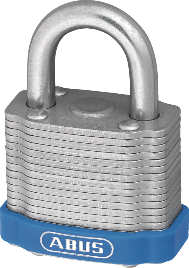 ABUS 41/40-C 7 mm #3 Laminated Steel 18.5 mm Horizontal x 20 mm Vertical Safety Padlock with 2 Keys