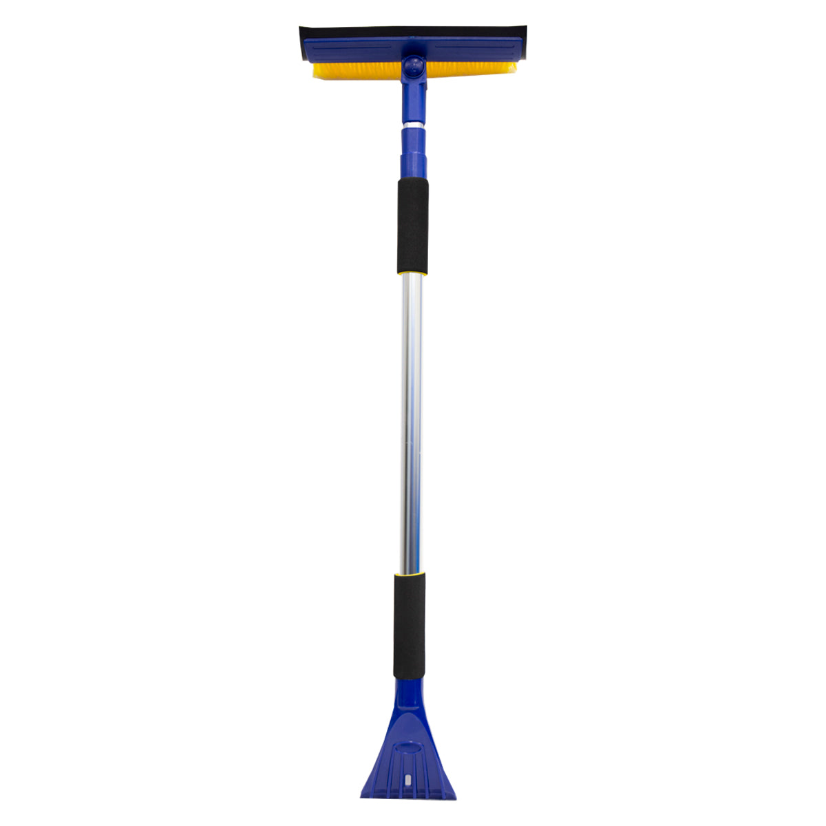 Toolway 56 in. Snow Brush Ice Scraper and Squeegee with Steel Extend Handle