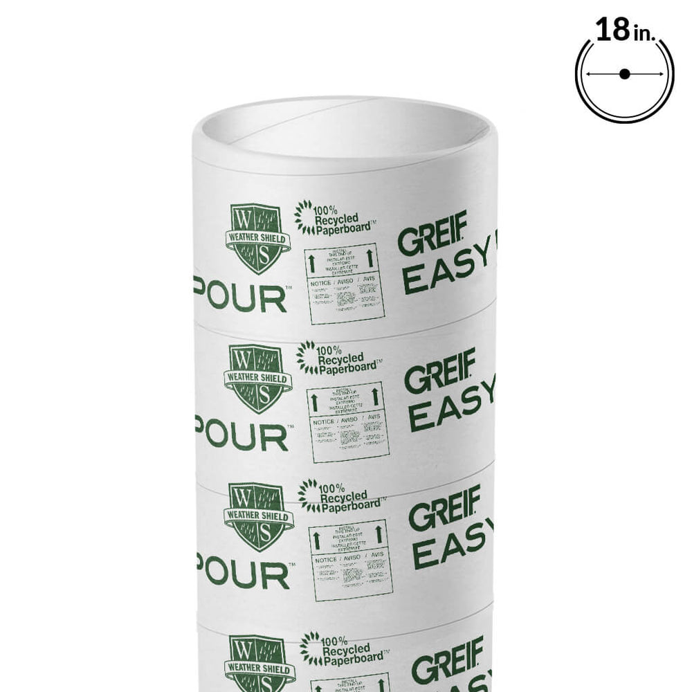 Greif 18 in. x 12 ft. Concrete Forming Tube