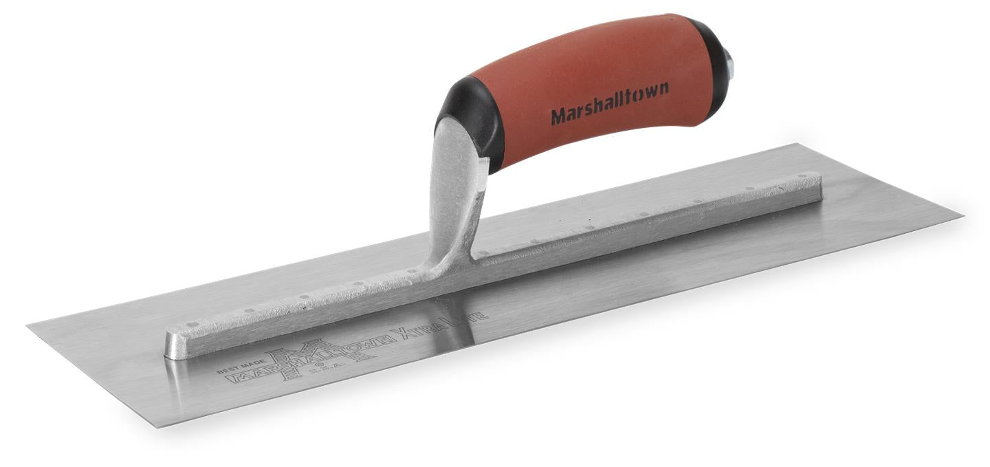 MARSHALLTOWN 13229 14 in. x 4 in. Curved Durasoft Handle Finishing Trowel