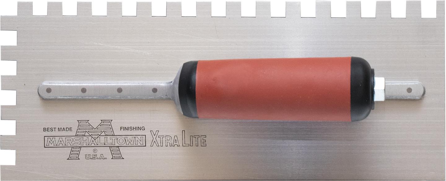 MARSHALLTOWN 15820 3/8 in. Durasoft Handle Square Notched Trowel