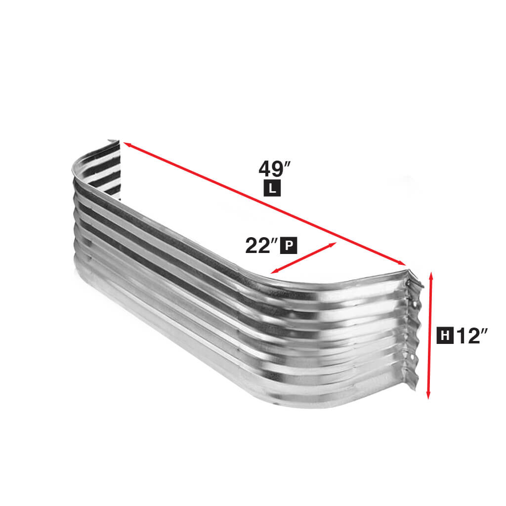 Conquest Steel Galvanized Steel 22 in x 49 in Corrugated Window Well