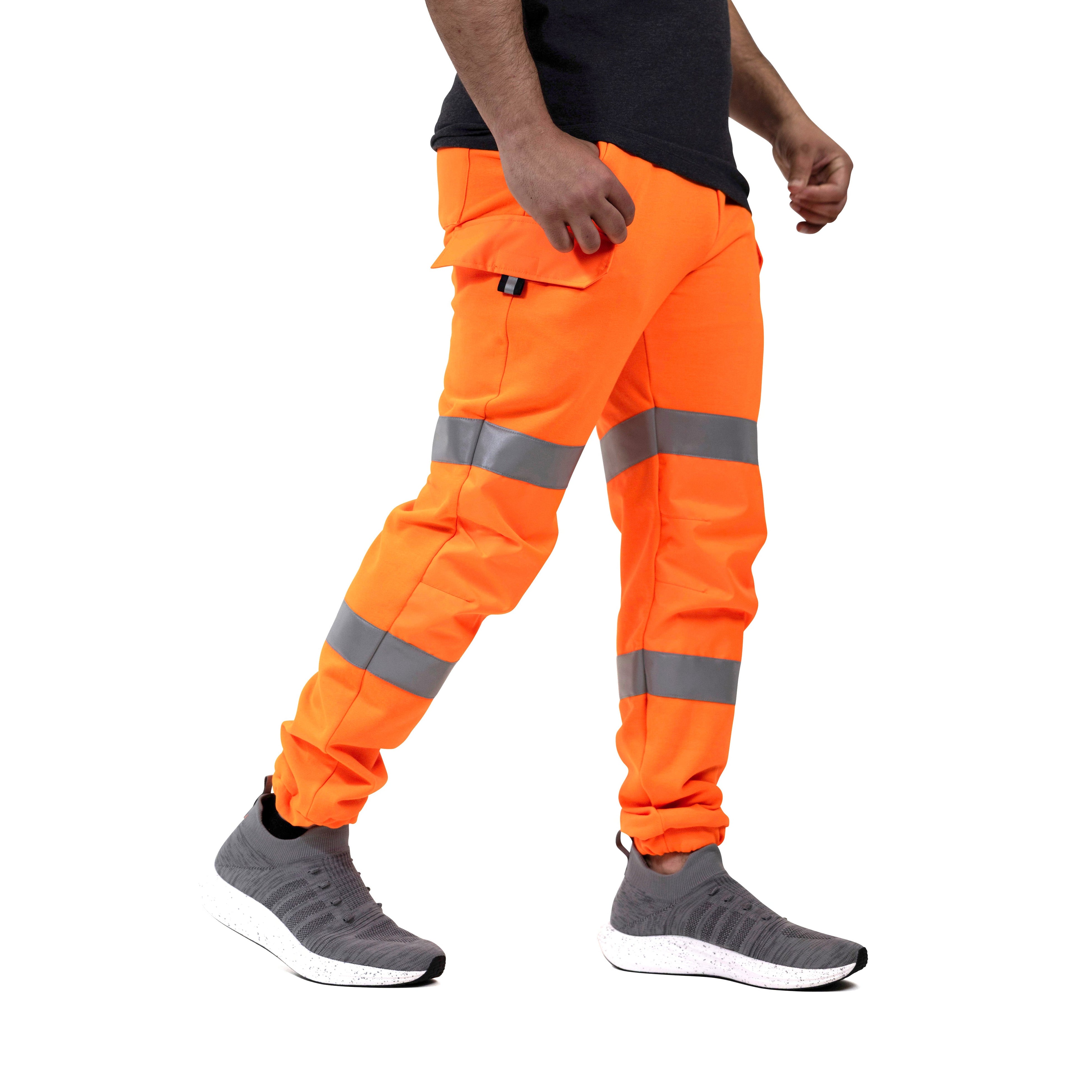 DuraDrive Hi-Vis Fleece Cargo Jogger Sweatpants