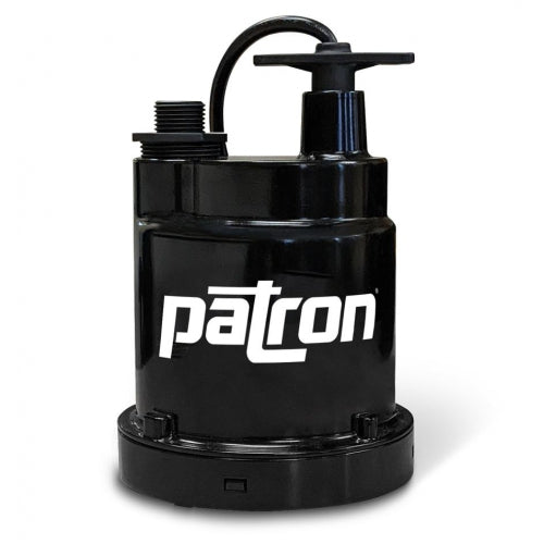Patron SP05 1-1/4 in. 1/4HP Submersible Roofers Utility Pump w/Garden Hose Adapter
