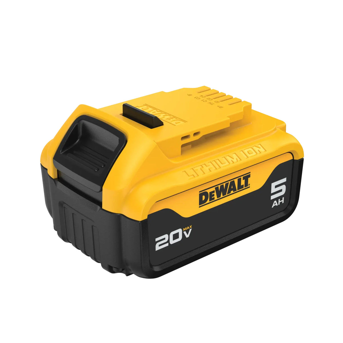 DEWALT DCB205 20V MAX 5Ah battery rear angle