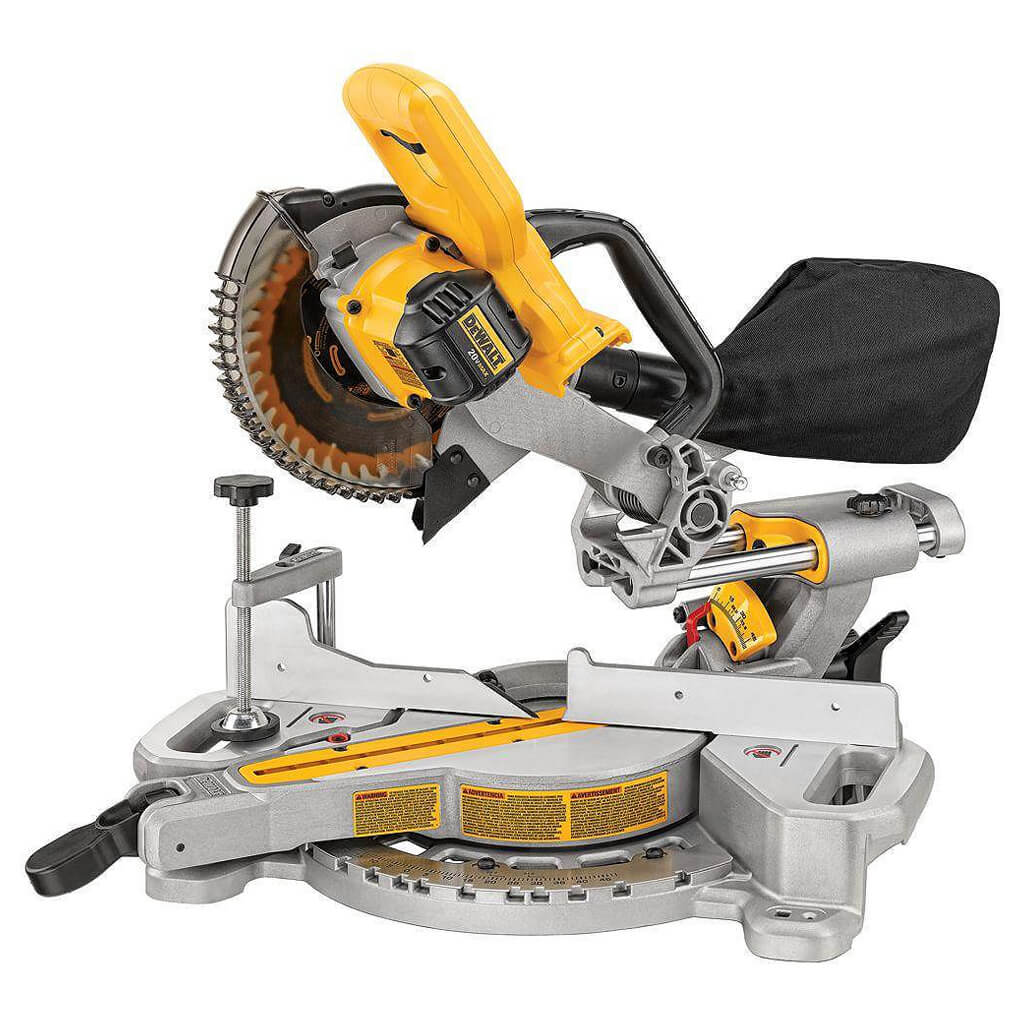 DeWalt DCS361B 7-1/4 in 20 V Lithium-Ion Cordless Sliding Miter Saw (Tool Only)