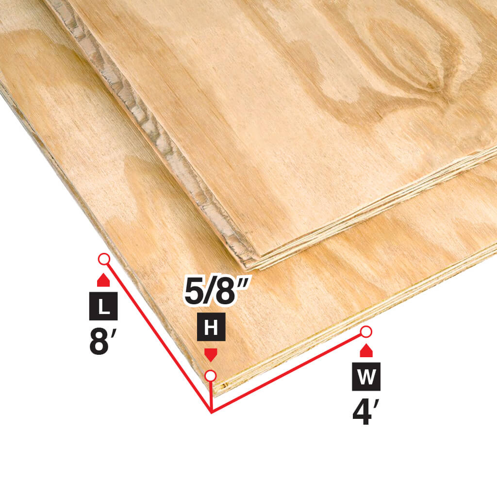 5/8 in 4 ft 8 ft Tongue-and-Groove Spruce Plywood