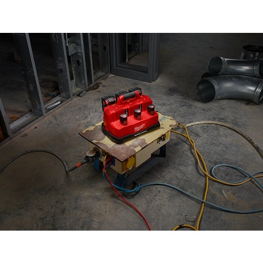 Milwaukee 48-59-1807 18-Volt/12-Volt M18/M12 Lithium-Ion Multi Voltage 6-Port Sequential Rapid Battery Charge Station