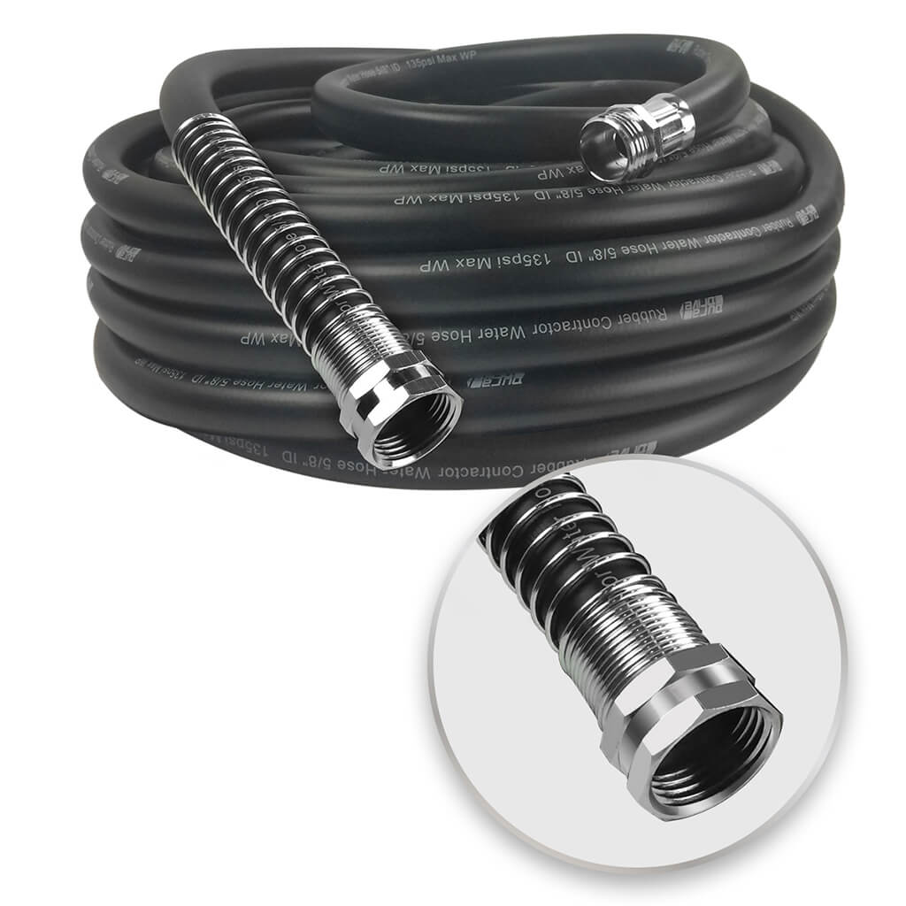 DuraDrive GG5850F 5/8 in. x 50 ft. Black Nitrile Garden Hose