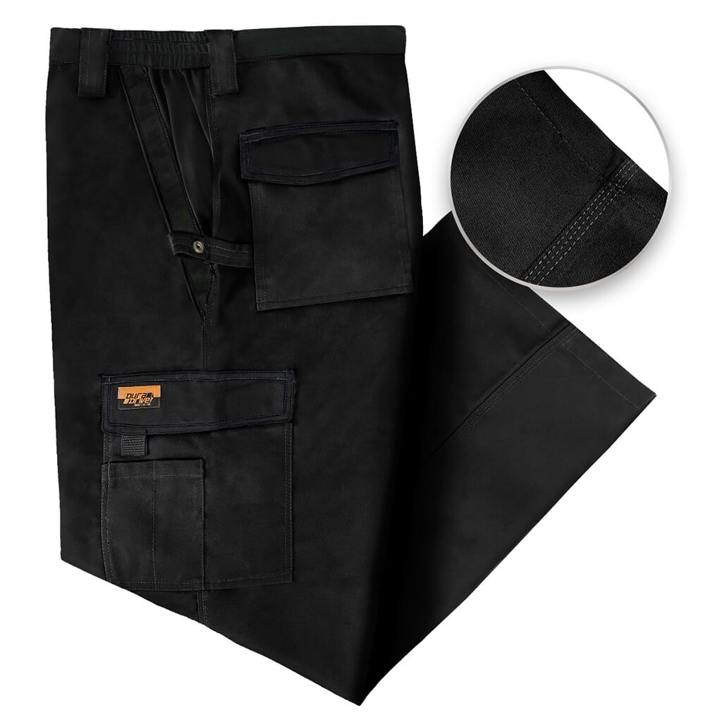 DuraDrive Black Two Tone Tradesman Work Pant