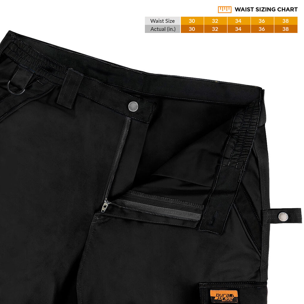 DuraDrive Black Two Tone Tradesman Work Pant