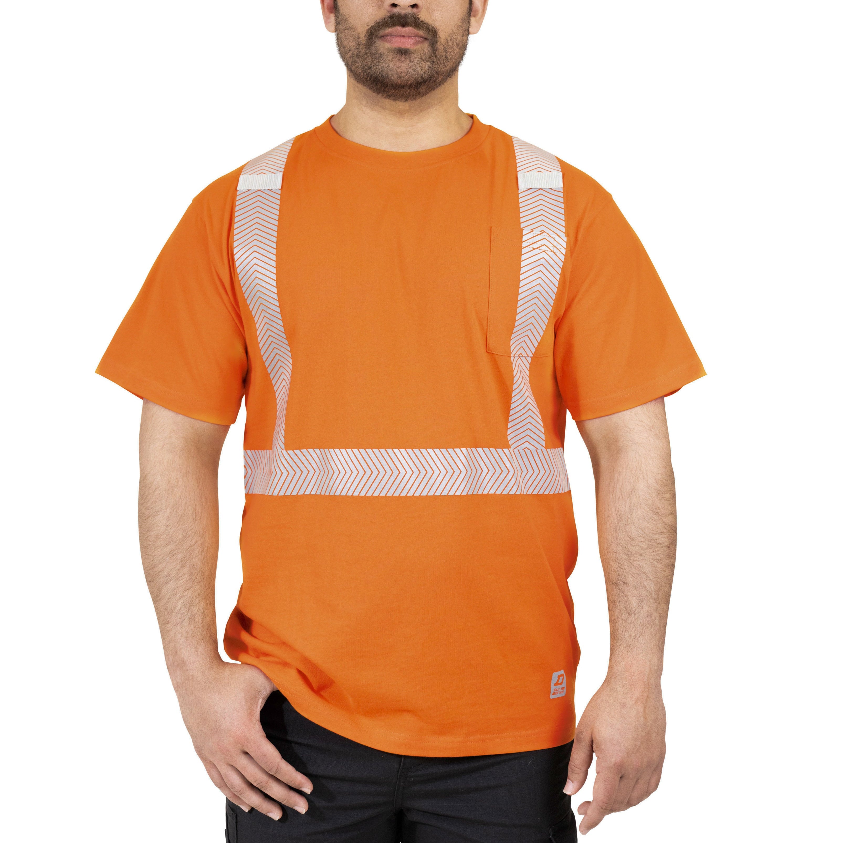 DuraDrive Cotton Safety Shirt with Printed Reflective Tape