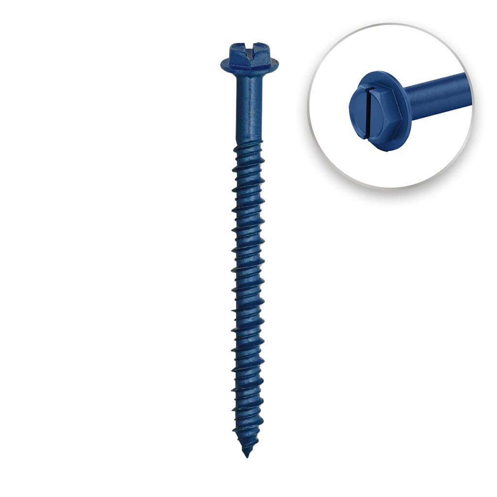 DuraDrive 1/4 in x 5 in Blue Ruspert Coated Concrete Screw