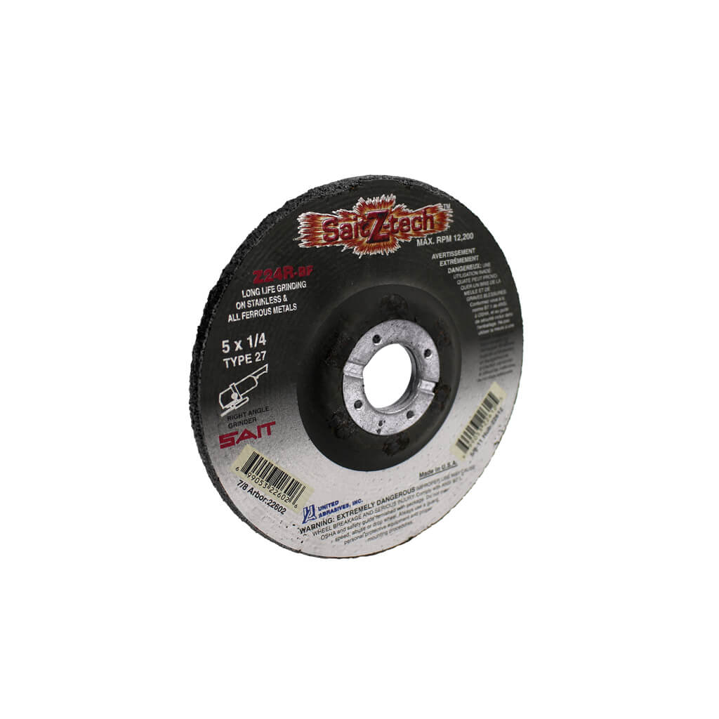 Sait Abrasivi S.p.A 22602 Z-Tech™ Type 27 1/4 in 1/4 in High Performance Grinding Wheel