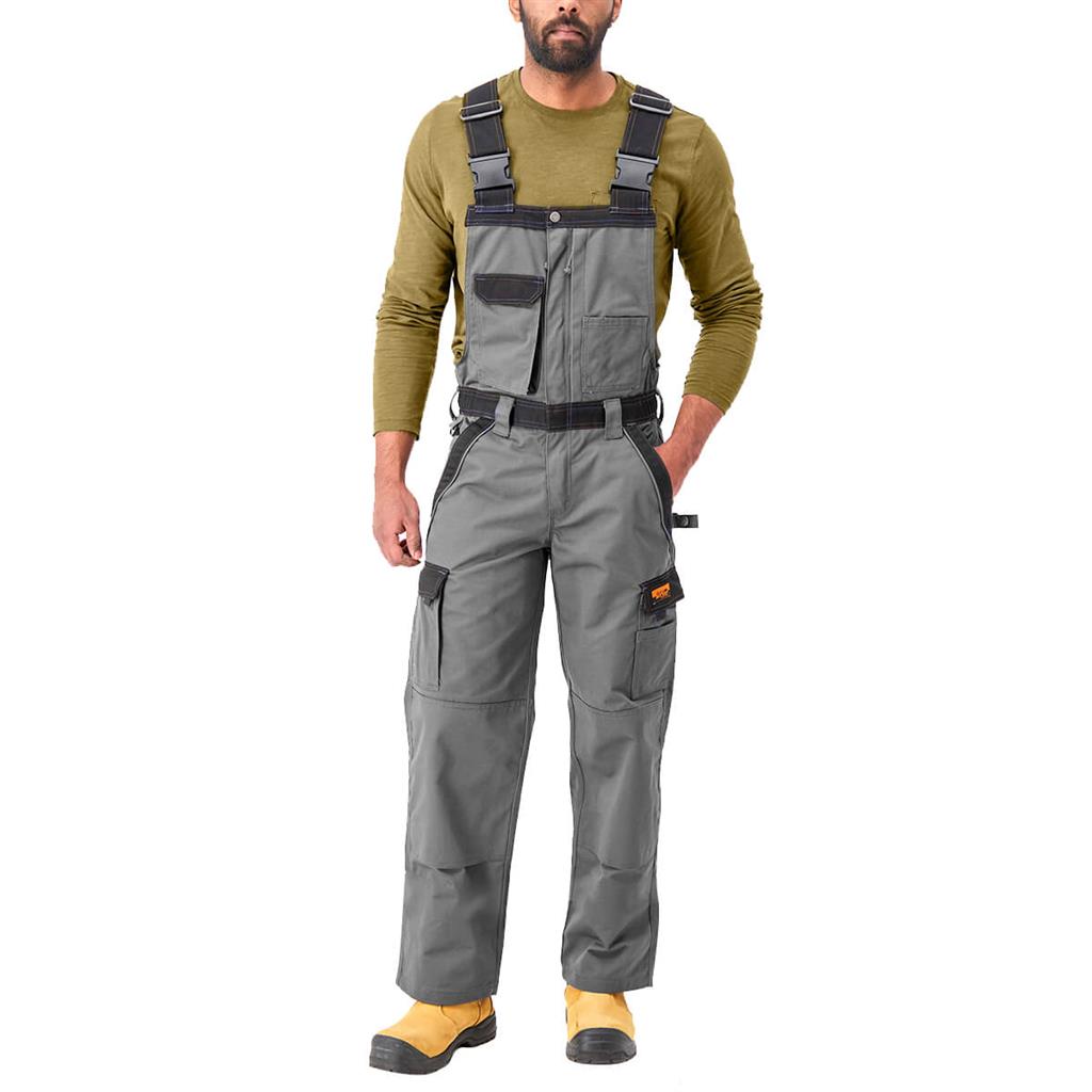 DuraDrive Men's 65% Polyester/35% Cotton Twill Two-Tone Tradesman Safety Overall