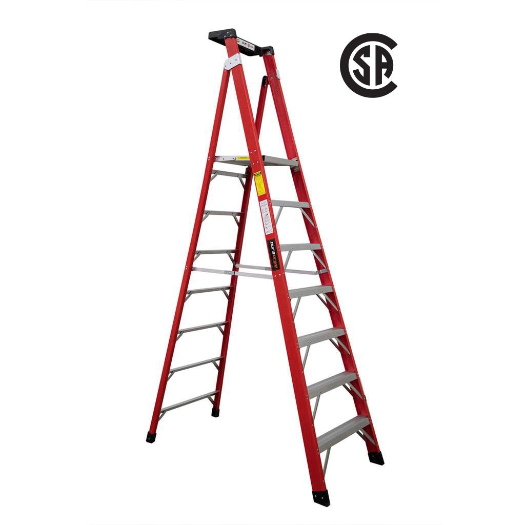 DuraDrive 300 lb 7 ft Fiberglass Platform Ladder