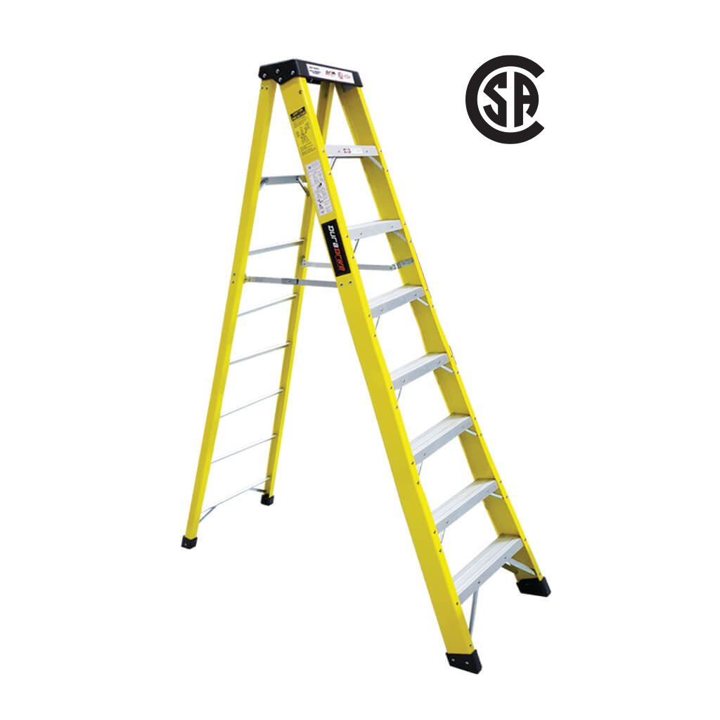 DuraDrive 300 lb 8 ft Fiberglass Step Ladder