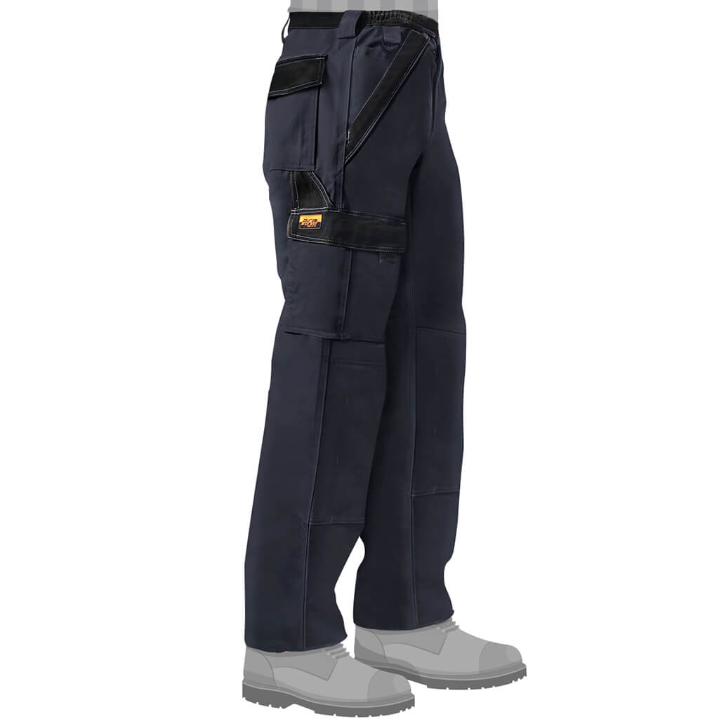 DuraDrive Men's Navy Blue 65% Polyester/35% Cotton Two Tone Tradesman Work Pant