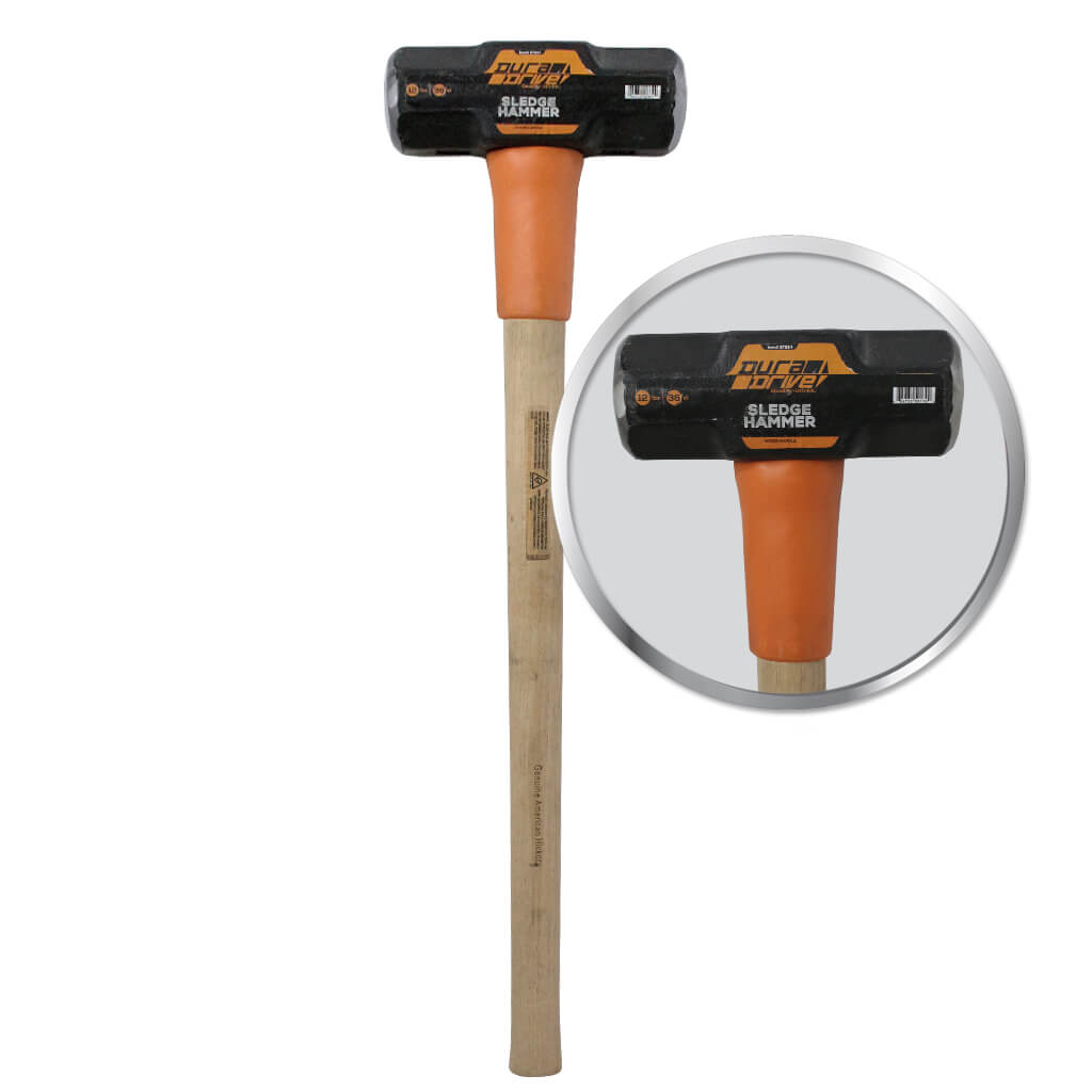 DuraDrive 12 lb Wood Sledge Hammer with Wooden Handle