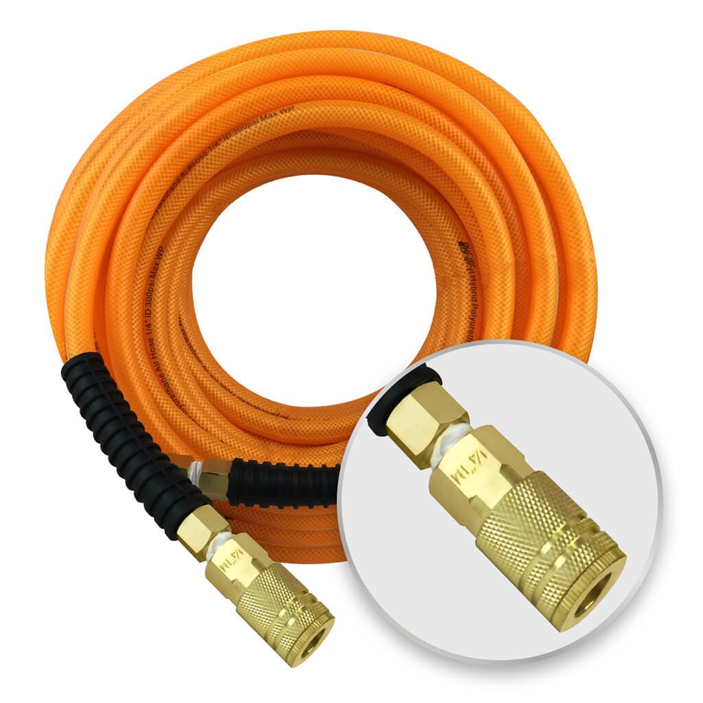 DuraDrive FO14100F 1/4 in x 100 ft Air Hose with Swivel Fitting