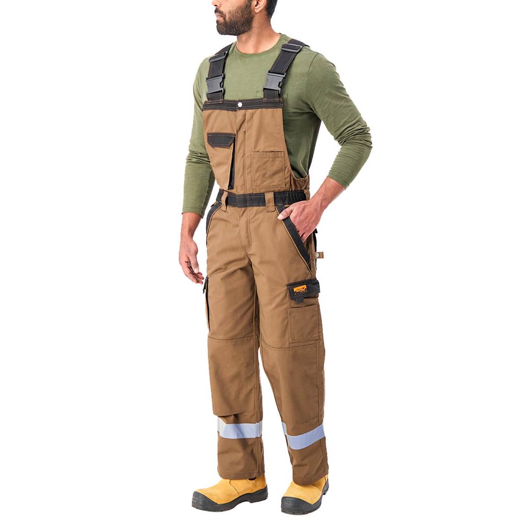 DuraDrive Timber Two Tone Tradesman Insulated Overall with Hi-Vis Tape