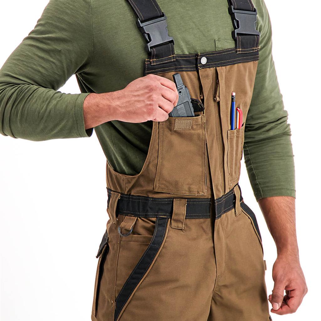 DuraDrive Timber Two Tone Tradesman Insulated Overall with Hi-Vis Tape