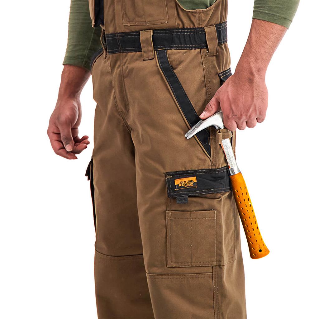 DuraDrive Timber Two Tone Tradesman Insulated Overall with Hi-Vis Tape