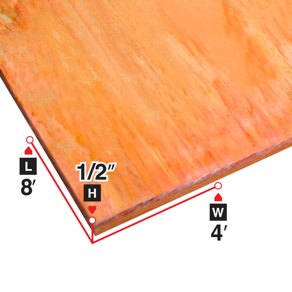 1/2 in. x 4 ft. x 8 ft. Fire-Resistant Treated Plywood