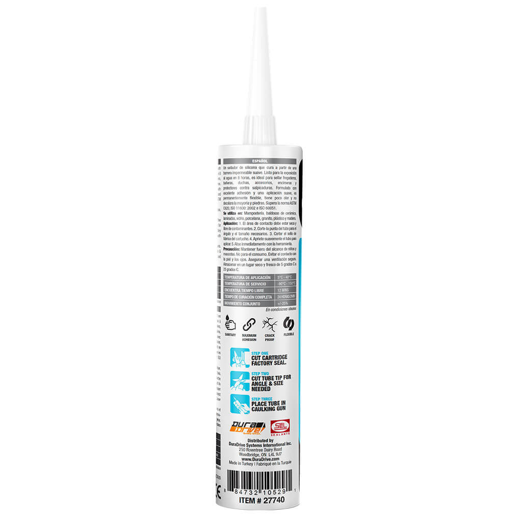 Selsil 280mL Translucent Kitchen & Bath Silicone Sealant