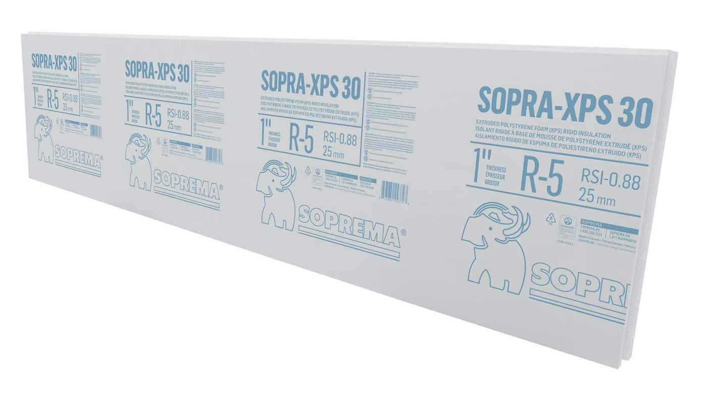Sopra XPS-30 1 in. x 24 in. x 96 in.
  Butt-Edge Extruded Polystyrene Rigid Insulation