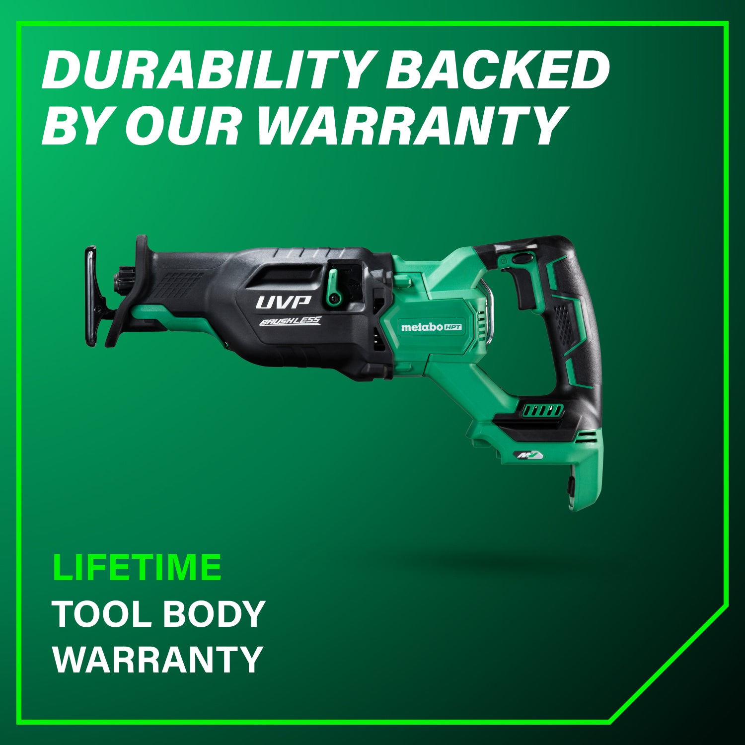 Metabo HPT CR36DAQ4M 36-Volt MultiVolt 1-1/4 in. Stroke Brushless Reciprocating Saw (Tool Only)
