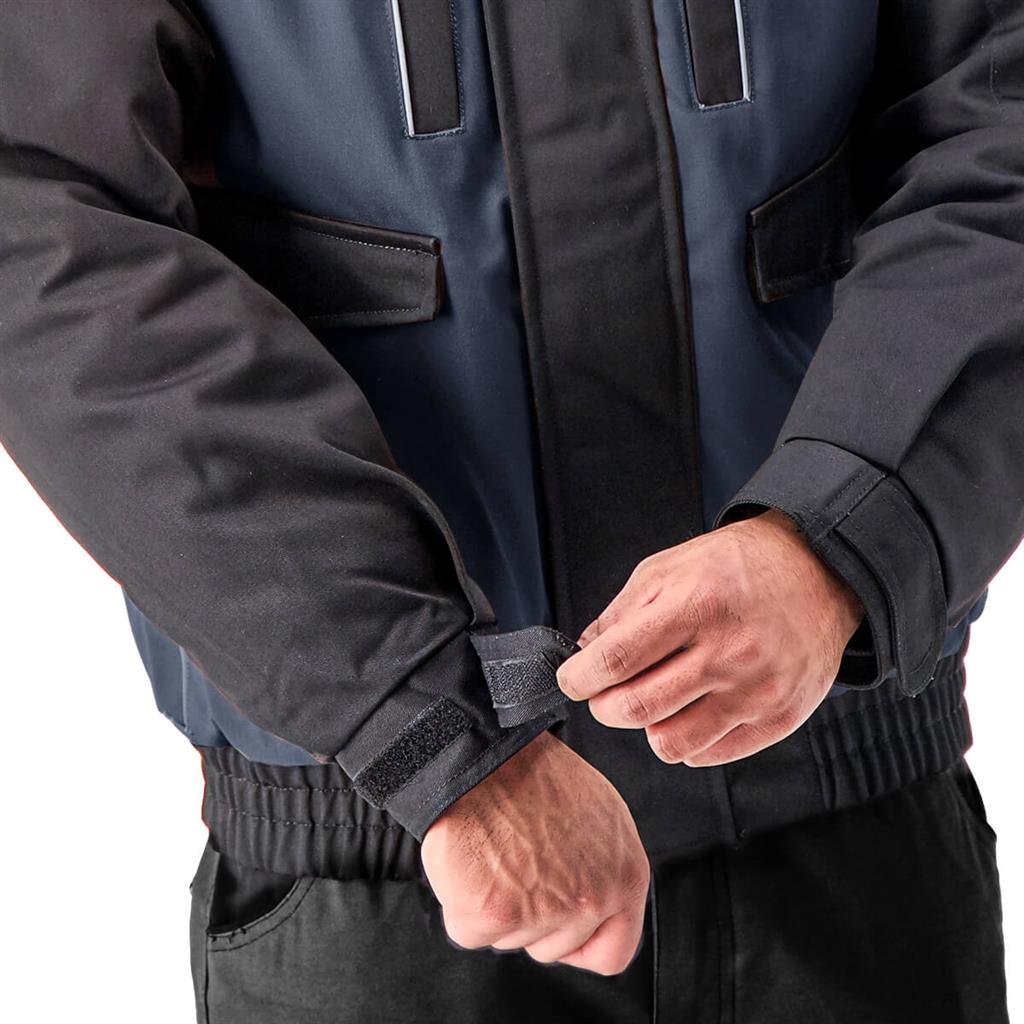 DuraDrive Men's TRADESMAN Two Tone Hooded Jacket Navy-Black