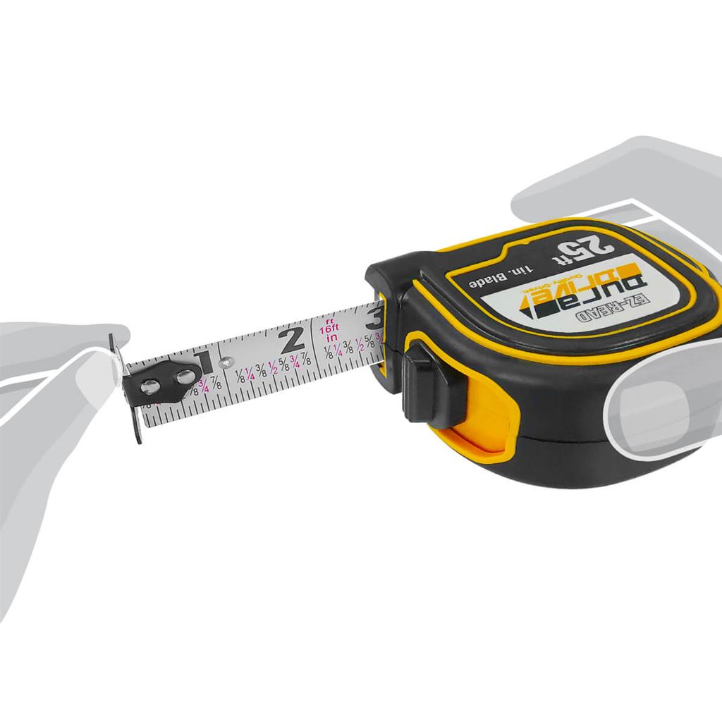 DuraDrive 25 ft. x 1 in. Magnetic Tape Measure