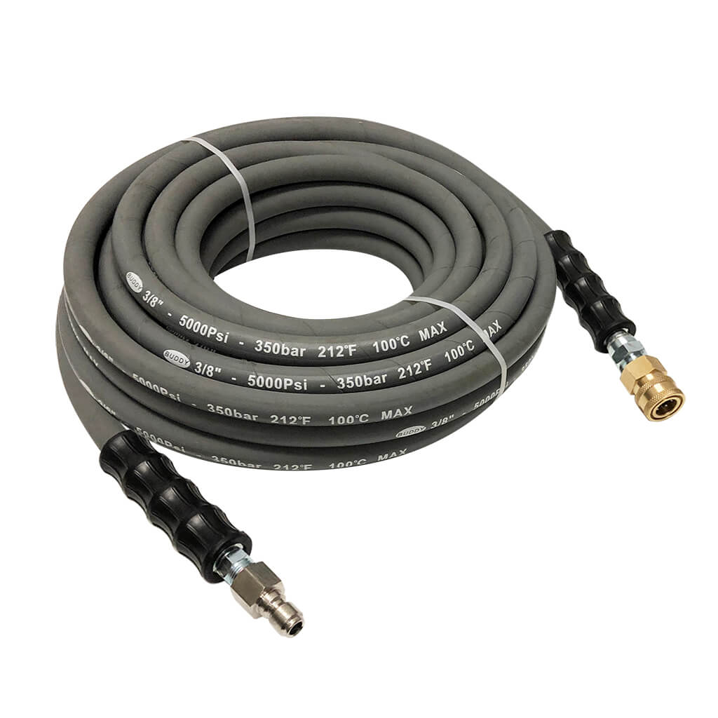 Buddy Equipment 82050 3/8 in 3/8 in 50 ft Heavy Duty Pressure Washer Hose