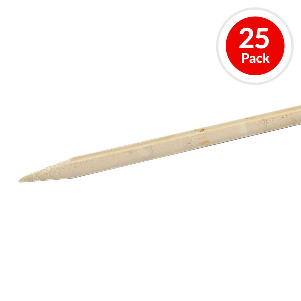 1 in. x 2 in. x 36 in. Chisel Pointed Wood Stake (25 Pack)