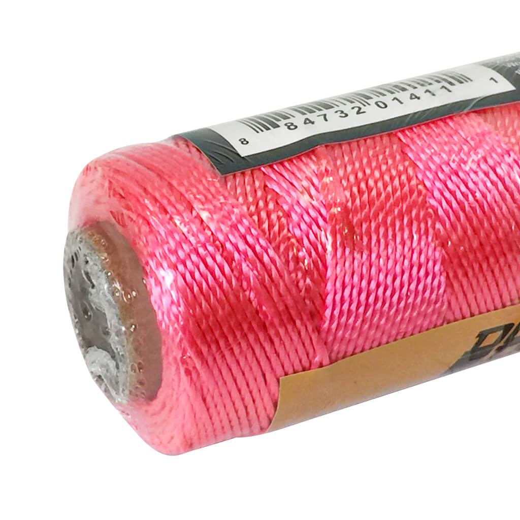 DuraDrive Nylon Bright Pink 18 Gauge Twisted 3-Strand Mason Line Twine