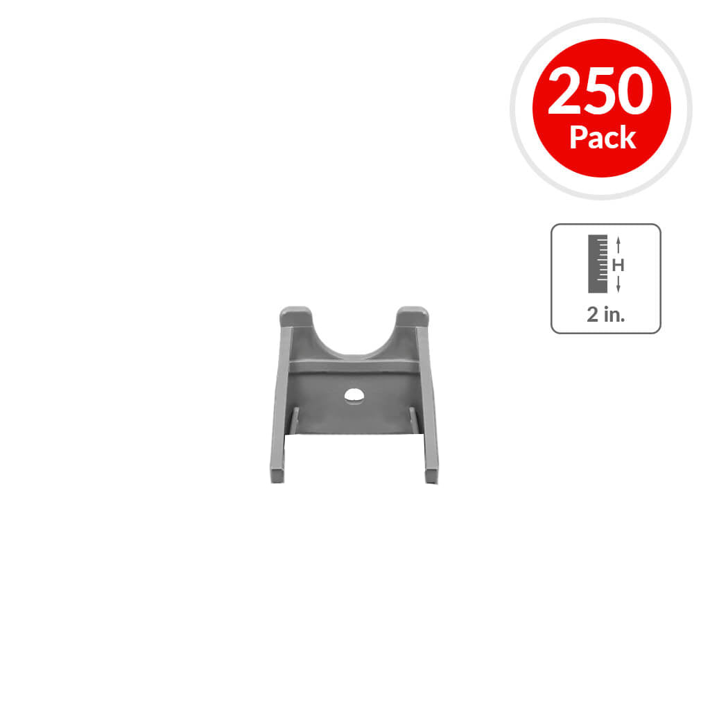 Art Mould Plastics 2 in. All Plastic Individual Linden Rebar Chair (250-Pack)