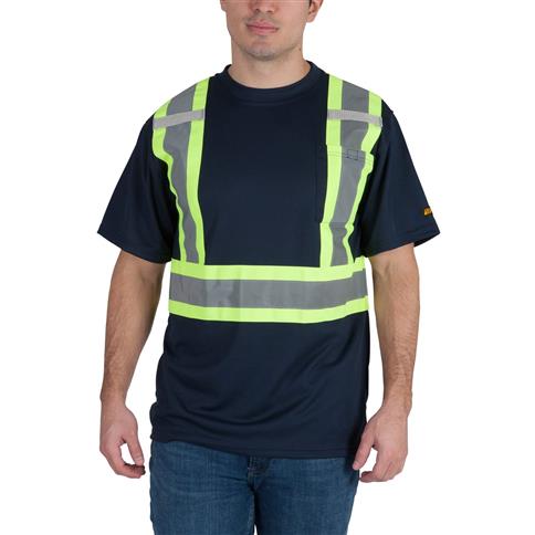 DuraDrive Hi-Vis Navy Short Sleeve Cooling Safety T-Shirt