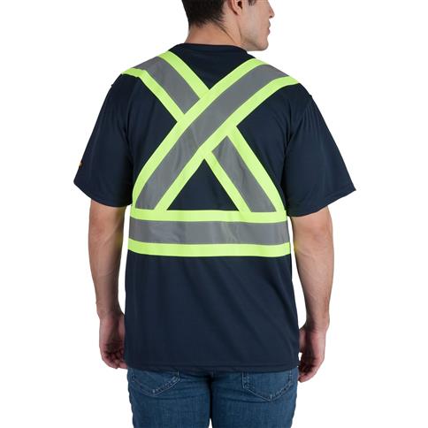 DuraDrive Hi-Vis Navy Short Sleeve Cooling Safety T-Shirt