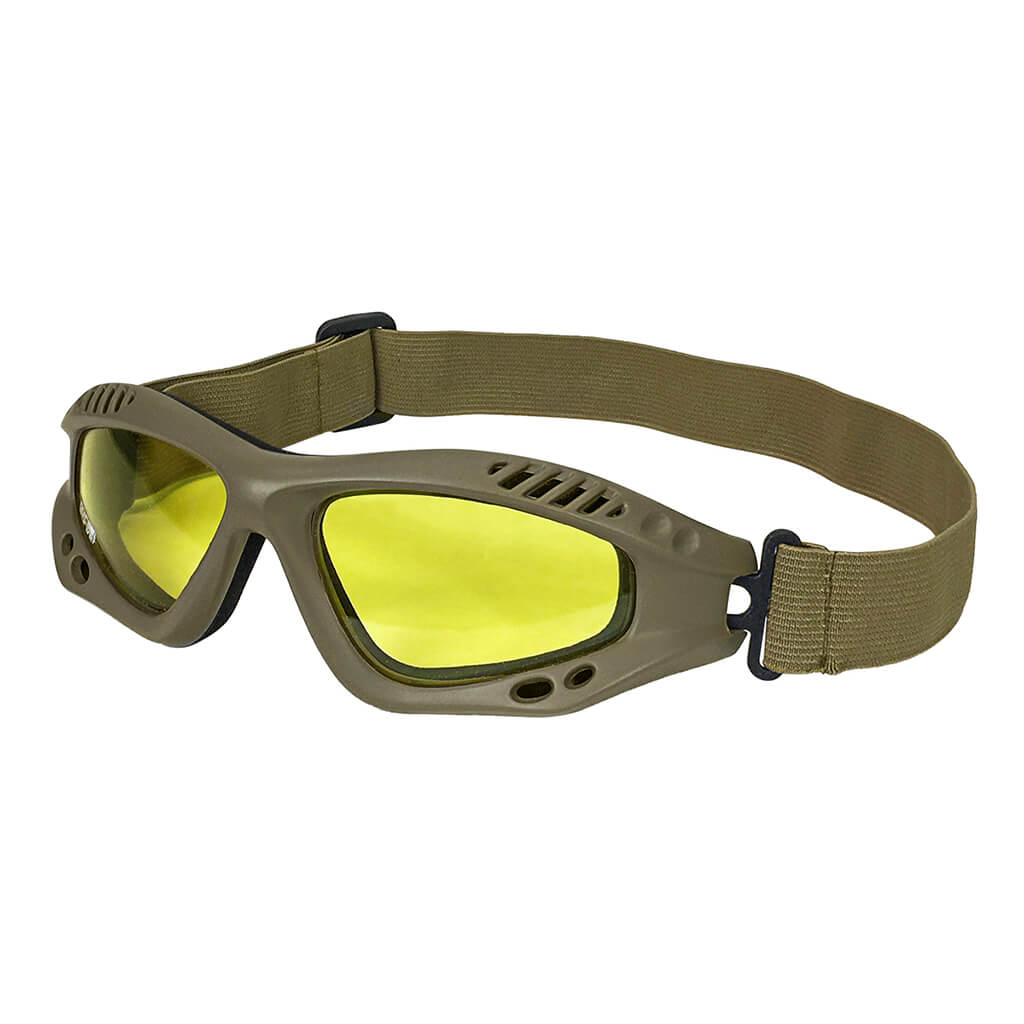 DuraDrive A04-01A Anti-Fog Anti-Scratch Amber Polycarbonate Safety Goggle