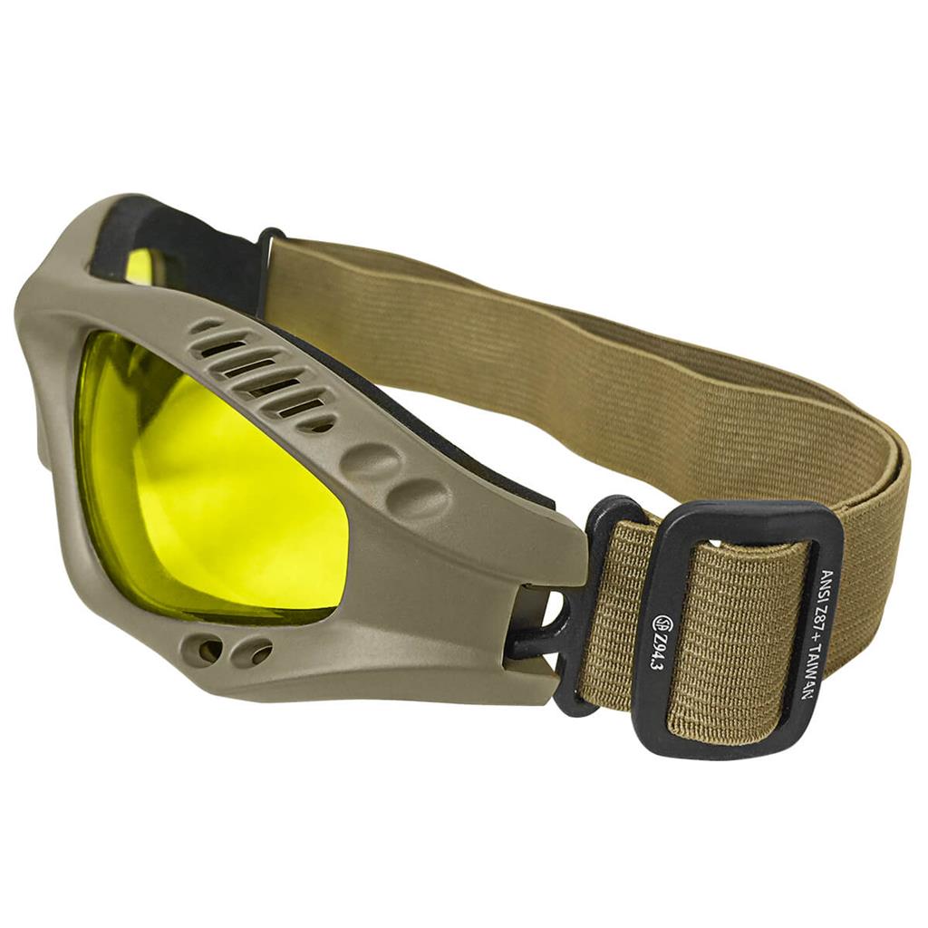 DuraDrive A04-01A Anti-Fog Anti-Scratch Amber Polycarbonate Safety Goggle