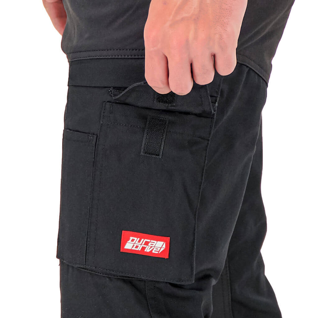 DuraDrive Trill Black Water Repellent Utility Work Pants