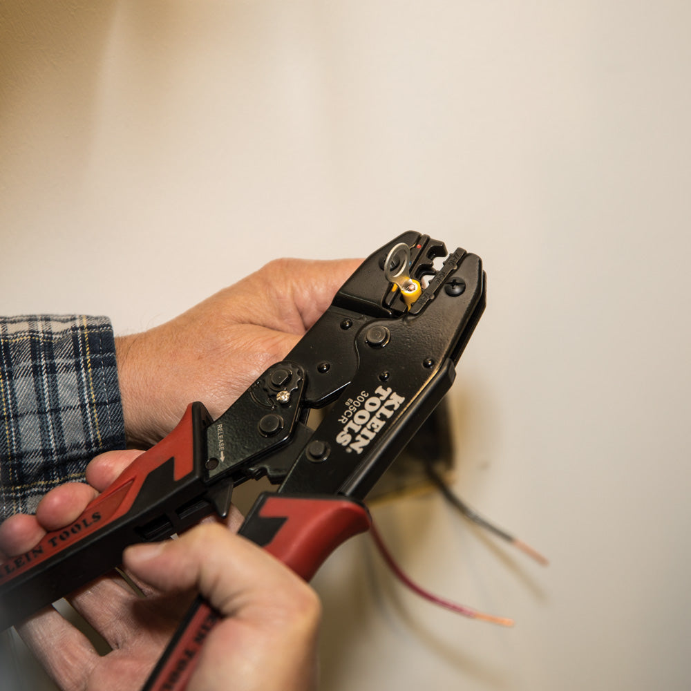 Klein 3005CR Ratcheting Crimper 10-22 Awg Insulated Terminal