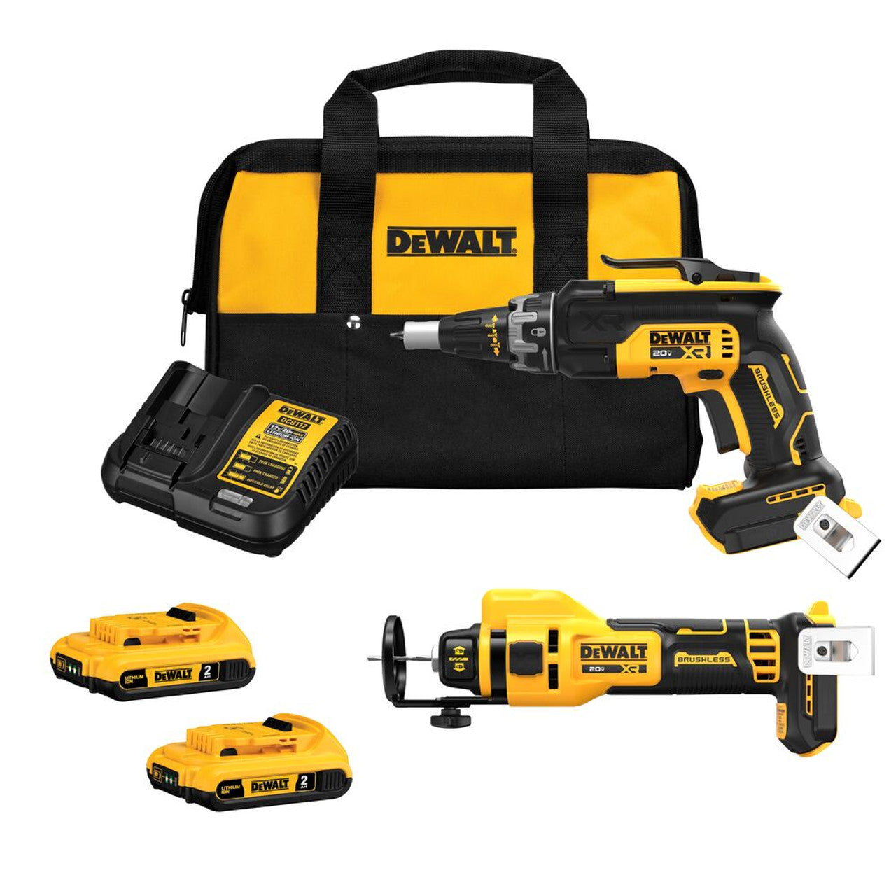 DEWALT DCK265D2 20V 2 TOOL DRYWALL COMBO KIT